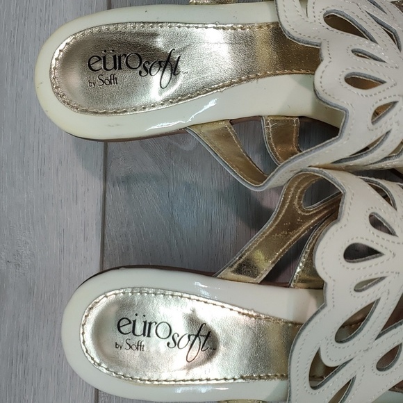 Euro By Sofft Womens Maya Comfort Leather Heels Sandals shoes sz 8M - Picture 7 of 14